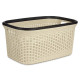 Cesto para la Ropa Kipit TP7001-1 Crema Plástico 36 L 36 x 25,5 x 52,5 cm (12 Unidades)