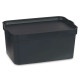 Caja de Almacenaje con Tapa Kipit TP594-1 Antracita Plástico 7,5 L 21 x 14,2 x 32 cm (12 Unidades)
