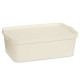 Caja de Almacenaje con Tapa Kipit TP595-4 Crema Plástico 14 L 29,5 x 14,3 x 45 cm (12 Unidades)