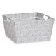 Cesta Multiusos Kipit A3-6883 Blanco Tela 30,4 x 14 x 20 cm (18 Unidades)