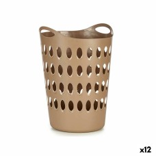 Cesto para la Ropa Kipit 8040-4 Beige Plástico 50 L 44 x 56 x 41 cm (12 Unidades)