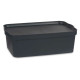 Caja de Almacenaje con Tapa Kipit TP595-1 Antracita Plástico 14 L 29,5 x 14,3 x 45 cm (12 Unidades)