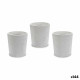 Macetero Ibergarden DX43436-F12 Blanco Cerámica Patrón 12,3 x 12 x 12,3 cm (144 Unidades)