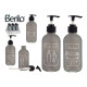 Dispensador de Jabón Berilo Negro Gris Vidrio Polipropileno 250 ml