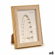 Photo frame WPC1920MG-1 Brown Golden Natural Glass polypropylene (6 Units)