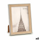 Photo frame WPC1920MS-3 Brown Silver Natural Glass polypropylene (6 Units)