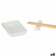 Set de Sushi Kinvara 1249SJ4111 Blanco Bambú Porcelana (12 Piezas) (6 Unidades)