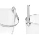 Cubitera Vivalto 11444 Transparente Metal Cristal 14,5 x 12 x 12,5 cm 4x (10,5 x 20 cm) Copas (2 Unidades)