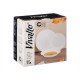 Set de Vajilla Vivalto F-LP100-80-85 Blanco Vidrio opalino (2 Unidades)