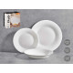 Set de Vajilla Vivalto F-LP100-80-85 Blanco Vidrio opalino (2 Unidades)