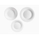Set de Vajilla Vivalto F-LP100-80-85 Blanco Vidrio opalino (2 Unidades)