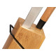 Set of Knives with Wooden Base Kinvara KT171028A 6PCS Natural Bamboo Steel (4 Units)