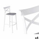 Taburete PC-175B Blanco Gris Polipropileno Ratán 41 x 103 x 52,5 cm (4 Unidades)
