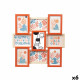 Photo frame 411408B Multicolour Metal MDF Wood (6 Units)