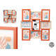 Photo frame 411408B Multicolour Metal MDF Wood (6 Units)
