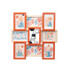 Photo frame 411408B Multicolour Metal MDF Wood (6 Units)