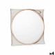 Wall mirror 1268 Brown Bronze 45 x 45 x 3 cm (4 Units)