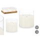 Vela LED Z23688 Blanco Transparente 15 x 15 x 15 cm (AA) (6 Unidades)