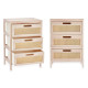 Cajonera Rattan Natural 40 x 58 x 29 cm 3 cajones