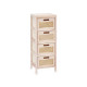 Cajonera Rattan Natural 27 x 73 x 25 cm 4 cajones