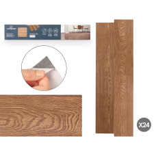 Vinilo Parquet Marrón 24 Unidades