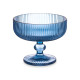 Copa de Helados y Batidos Rayas Azul Cristal 310 ml (6 Unidades)