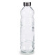 Botella de Cristal Transparente Plateado Vidrio 1,1 L 8 x 31 x 8 cm (18 Unidades)