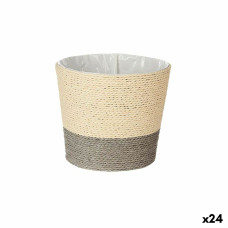 Macetero Ibergarden WY21-71 Gris Cuerda Plástico 19,5 x 16,5 x 19,5 cm (24 Unidades)