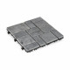 Baldosa Encajable Ibergarden TTS11P-GY Gris Piedra Plástico 30 x 2,8 x 30 cm (6 Unidades)
