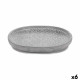 Plato para Maceta Ibergarden 190060-2 Gris Cemento Con relieve 28 x 4 x 23 cm (6 Unidades)