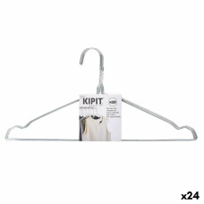 Juego de Perchas Kipit HD092803 Plateado Metal 40 x 1 x 20 cm (24 Unidades)
