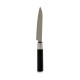 Kitchen Knife Kinvara KT11-5604S05 Black Silver Stainless steel Plastic 2,7 x 24,3 x 1,8 cm (12 Units)