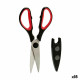 Tijeras Kinvara 41896 Negro Rojo Acero Caucho Polipropileno 21 x 8 x 1 cm Cocina (18 Unidades)