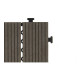 Baldosa Encajable Ibergarden SM-4P-ALDH Negro Polietileno Composite 30 x 2,6 x 30 cm
