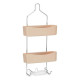 Shower Hanger Berilo W7072 - 384 Beige Metal Plastic 28 x 60 x 14 cm (6 Units)