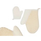 Manopla de Baño Berilo B7083-10 Blanco Beige (24 Unidades)