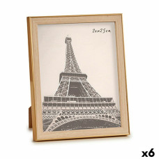 Photo frame WPC1920MG-4 Brown Golden Glass polypropylene (6 Units)