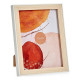Photo frame WPC1920MG-3-WH White Brown Natural Glass polypropylene (6 Units)