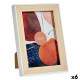 Photo frame WPC1920MG-1-WH White Brown Natural Glass polypropylene (6 Units)
