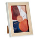Photo frame WPC1920MG-1-WH White Brown Natural Glass polypropylene (6 Units)