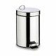 Papelera con Pedal Berilo B0010-7L Plateado Acero Inoxidable Plástico 7 L (4 Unidades)