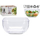 Ensaladera CK80688-1 Transparente Poliestireno 5 L 26 x 12,5 x 26 cm (24 Unidades)