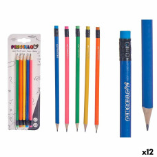 Pencil Set Pincello 474 Yellow Blue Red Green Orange (12 Units)