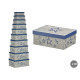 Decorative box Pincello 66 Blue Cardboard (2 Units)