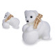 Christmas bauble Krist+ K19121228 White 8 x 11 x 14 cm (12 Units)