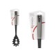 Pasta Spoon Kinvara KT212043-9 PBT Black Grey TPR PBT 7 x 34 x 4 cm (12 Units)