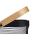 Multi-purpose basket Kinvara 1031 Black Wood Metal 42,5 x 18 x 26,5 cm (6 Units)
