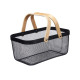 Multi-purpose basket Kinvara 1031 Black Wood Metal 42,5 x 18 x 26,5 cm (6 Units)