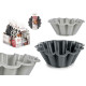 Molde para Repostería Kinvara HH477 Gris claro Gris oscuro Silicona 1,5 L 24,5 x 10 x 24,5 cm (6 Unidades)