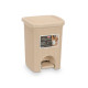Papelera Stefanplast 30134 Beige Plástico 6 L (6 Unidades)